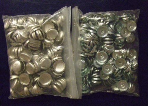 Basi per bottoni rivestiti mm 24, 200 pezzi