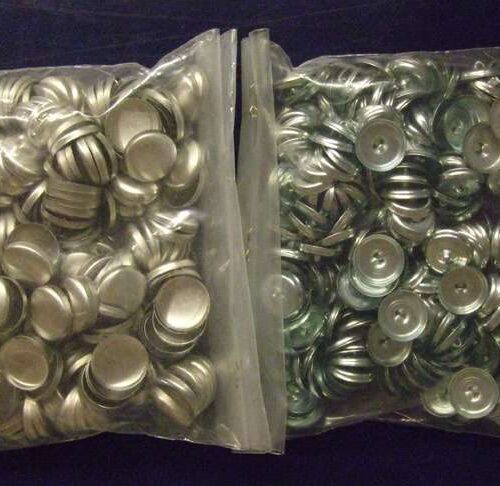 Basi per bottoni rivestiti mm 24, 200 pezzi