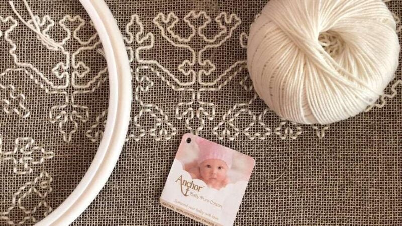 Cotone povero anchor, "baby pure cotton"4 fili gr 50 bianco e colorato