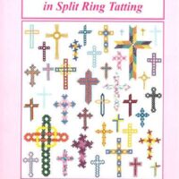Crosses in split ring tatting