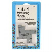 Regolo per cuciture in inch, 14 in 1 measuring gauge,  collins