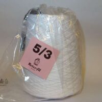 Cotone reter-fil egitto 5/3 perlato, bianco