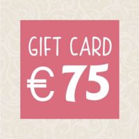 Gift card € 75,00