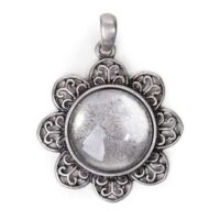 Medaglia tonda fiore