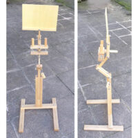 Tri207 Supporto a morsetto per telai da ricamo in legno di faggio