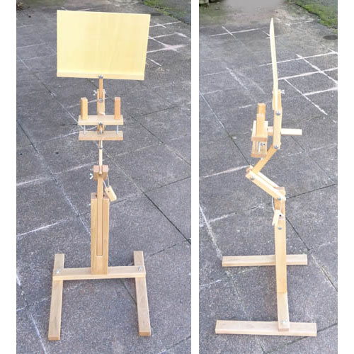 Tri207 Supporto a morsetto per telai da ricamo in legno di faggio