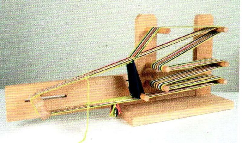Telaio tessitura, inkle loom cm 76/tracolla 2 mt