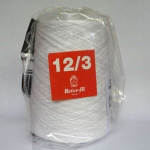 Cotone reter-fil egitto 12/3 perlato, bianco o ecrù