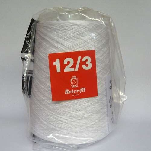 Cotone reter-fil egitto 12/3 perlato, bianco o ecrù