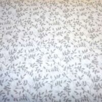 Tela in puro cotone altezza cm 300 fantasia grigio: righe-foglie e pois, € 12,00 al metro vendita a multipli di 50 cm