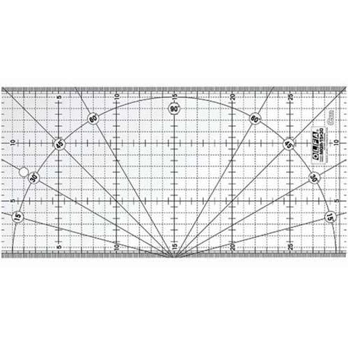 Quilt ruler cm 15 x 30,  olfa mqr-15x30