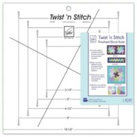 Twist'n stitch ruler, june tailor jt-775 girandole
