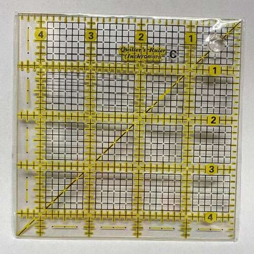 Griglia per miniature 4 1/2" x 4 1/2", quilter's rule