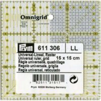 Regolo universale, griglia cm 15 x 15,  prym 611306