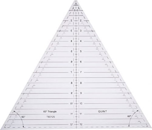 REVERSE A RULE 60° TRIANGLE, QUINT T 60125