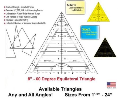 REVERSE A RULE 60° TRIANGLE, QUINT T 60125