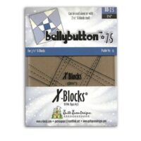 Belly button 7-1/2" x-blocks tool quilting