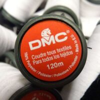 Filo polyestere n°50 nero 120 mt, dmc 10 pezzi