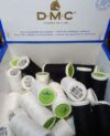Filo cotone n°50 colore  bianco o nero 100 mt, dmc 10 pezzi - immagine 2