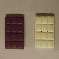 Bottoni decorativi in fimo "cioccolato"