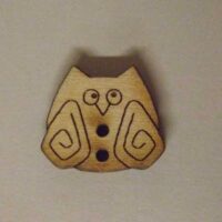Bottone in legno  "gufo"