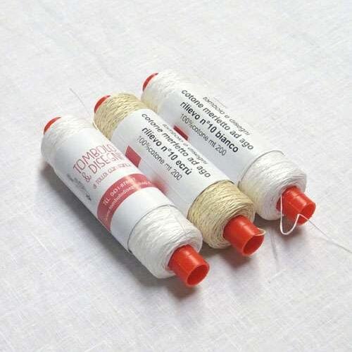Cotone per  rilievo n°10 per merletto di burano