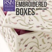 Embroidered boxes , rsn heather lewis