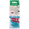 Mollette mini wonder clips, clover 3188 rosso/azzurro 20 pezzi