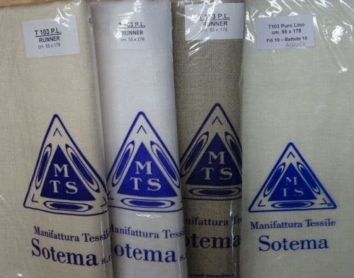Lino t103 (10x10 fili) pretagliati sotema, cm 55 x 178
