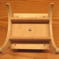 Supporto da tavolo in legno di faggio con base portatombolo cantu' e palettina