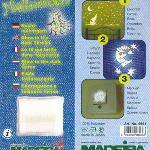 Filo halloween fosforescente, madeira 9661