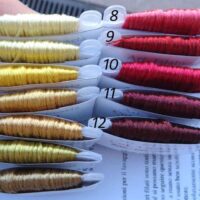 Mouline' di seta tinta unita aless, matassina