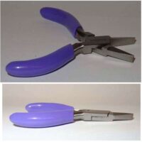 Pinzette bead smith minis, mini pinza a molla con becco piatto