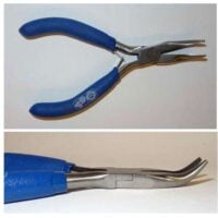Pinzetta mezzo tonda con punta ricurva cm 13