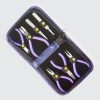Set 7 pinzette mini con astuccio beads