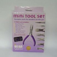 Set 7 pinzette mini con astuccio beads
