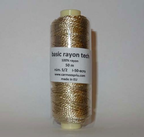 Rayon tech basic ecru' nm 5/2 50mt, carmen espriu