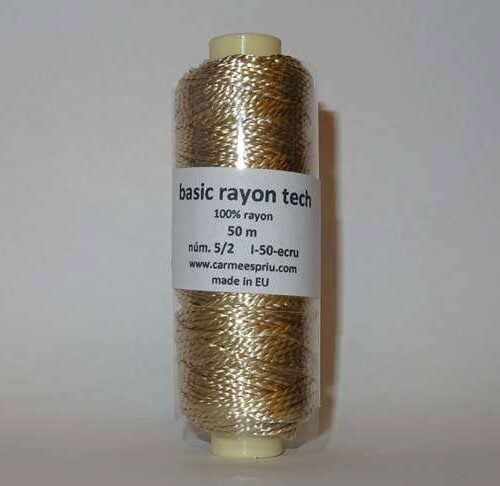 Rayon tech basic ecru' nm 5/2 50mt, carmen espriu