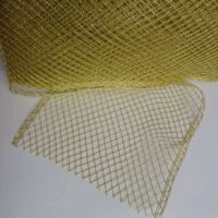 Rete oro mezzo fino, altezza cm 13 € 25,00 al metro, vendita a multipli di 50 cm