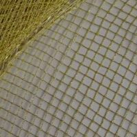 Rete oro mezzo fino  con agremano, altezza cm 13 € 30,00 al metro, vendita a multipli di 50 cm