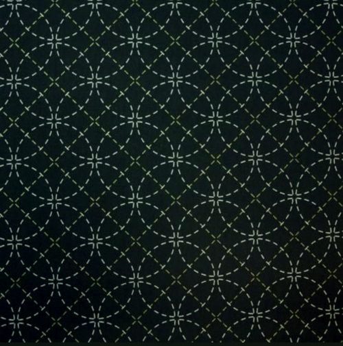 SASHIKO TESSUTO DISEGNI GEOMETRICI, NERO, altezza cm 115 € 30,00 al metro, vendita a multipli di 50 cm