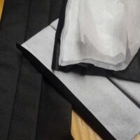 Tessuto per mascherine a metro, nero, tnt 100% polipropilene
