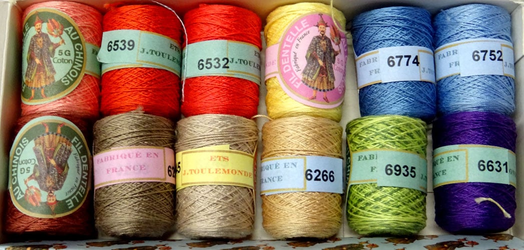 Cotone per merletto n°80, fil au chinois assortimento n°8 2 Cotone per merletto n°80, fil au chinois assortimento n°8