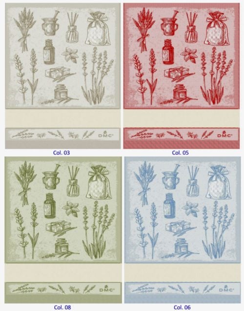 Asciugapiatti "erbe aromatiche" dmc 2020