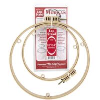 Kit 2 telai a cerchietto in plastica, morgan lap stand cm 25/35- 10"/14"