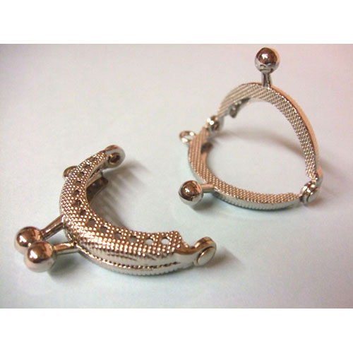Abo169 Chiusura per borsellino cm 3,5 - Argento