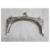 Chiusura per borsetta volute argento cm 13 x 7 - immagine 2