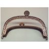 Chiusura per borsellino argento scuro- argento-oro brunito cm 9