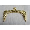 Chiusura per borsetta volute  oro cm 13 x 7