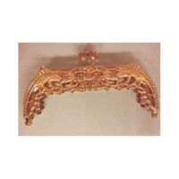 Chiusura per borsetta pavoni dorato cm 12 x 5